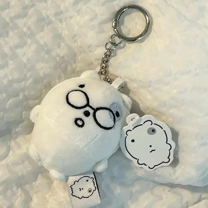 [BUNJANG] Nunmeongi Eyeglasses Costume Doll Keyring / 택0,새상품) 눈멍이 안경 코스튬 인형 키링