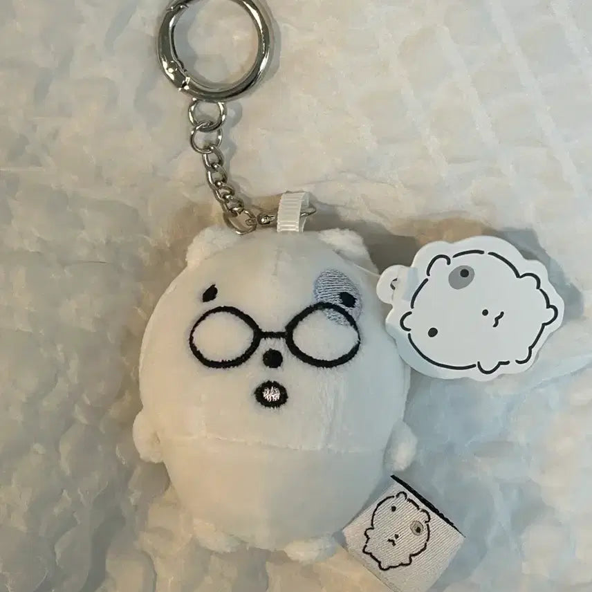[BUNJANG] Nunmeongi Eyeglasses Costume Doll Keyring / 택0,새상품) 눈멍이 안경 코스튬 인형 키링