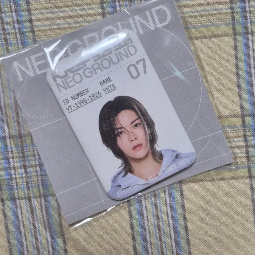 [BUNJANG] NCT 127 Neo Ground Yuta ID Can Badge / NCT127 네오 그라운드 ID 캔뱃지 유타 Neo ground