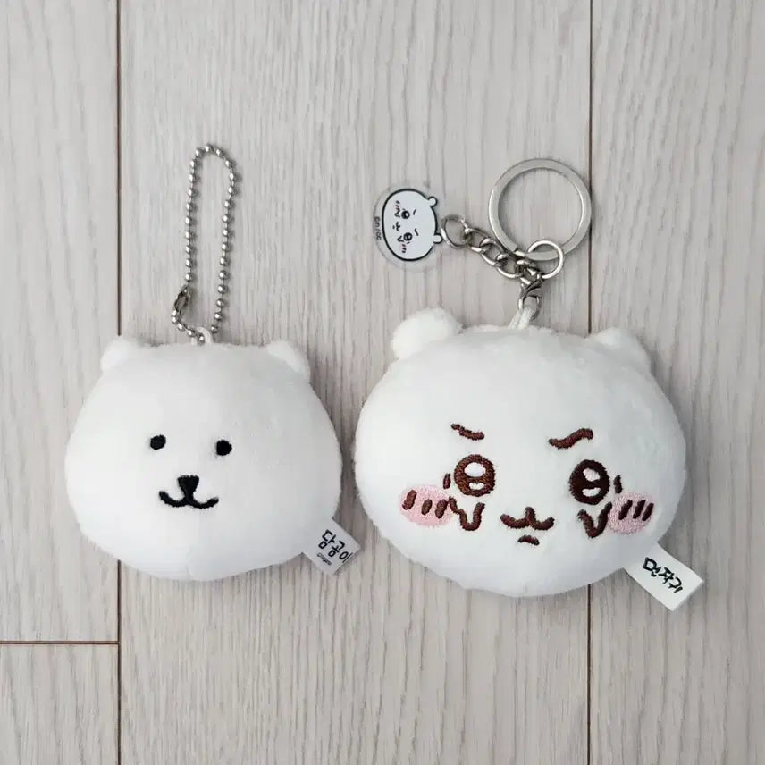 [BUNJANG] Nongdamgom &amp; Chiikawa Mirror Keyring Bundle Set / 농담곰 &amp; 치이카와 거울 키링 일괄