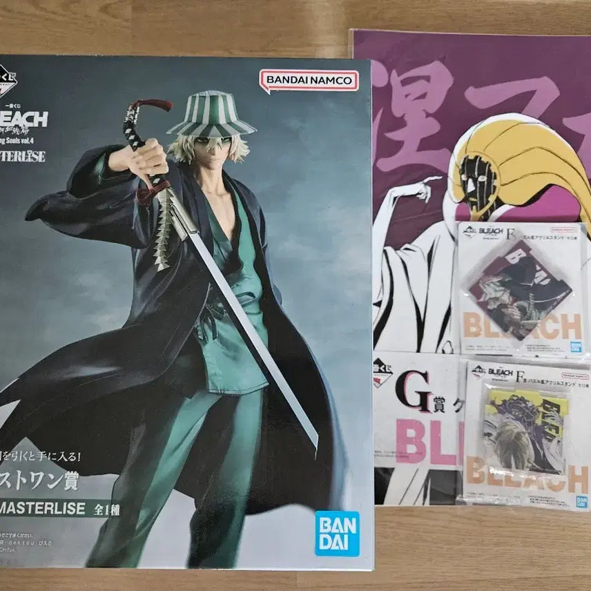 [BUNJANG] Bleach Ichiban Kuji Urahara Kisuke Last One Award &amp; Prize B Set / 택포21.5)블리치 제일복권 우라하라 라스트원+하위상 팝니다