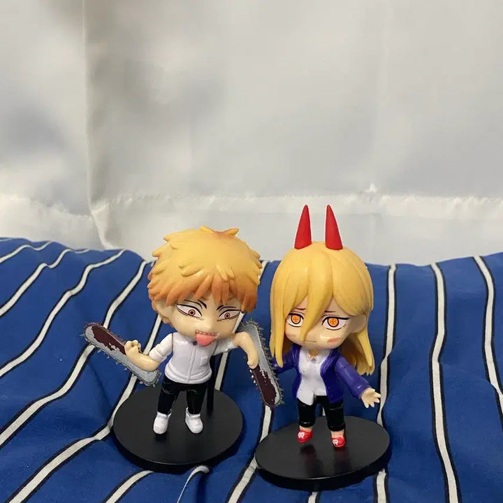 [BUNJANG] Chainsaw Man Denji &amp; Power Figure Set / 체인소맨 피규어 2개 세트 덴지 파워