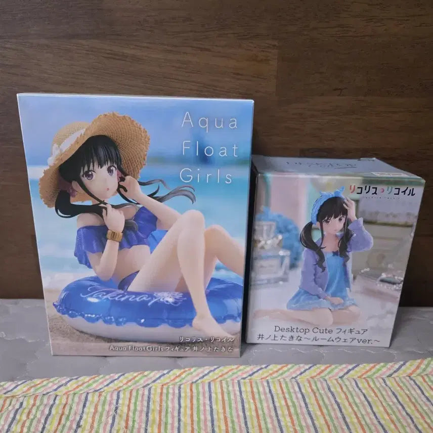 [BUNJANG] Lycoris Recoil Takina Inoue Aqua + Taito Roomwear Takina Bundle Set (Sealed) / [미개봉] 리코리스 리코일 이노우에 타키나 아쿠아 + 타이토 룸웨어 타키나 일괄