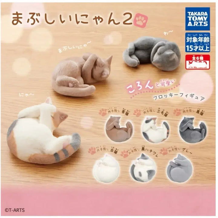 [BUNJANG] Dazzling Nyan Fluffy Cat Figure Series 2 Full Set (6 Types) / 마지막 한 세트 키링 묶음 할인!! (새상품) 눈부신냥 복슬복슬 고양이 피규어 2탄 6종 풀셋+ 출근하는고양이 3종