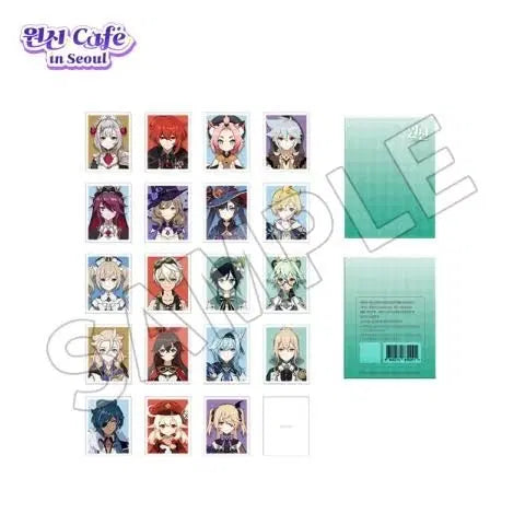 [BUNJANG] Genshin Cafe Proof Photo Set Vol. 1 Mondstadt Characters / 원신 카페 증명사진세트v.1 몬드 다이루크 클레 케이아 벤티 등
