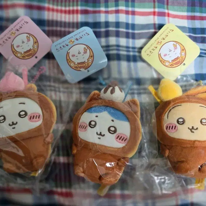 [BUNJANG] Cheekawaii Baby Castella Mascot Set (Hachiware, Usagi) / 치이카와 베이비 카스테라 마스코트 3종 세트로 팔아요