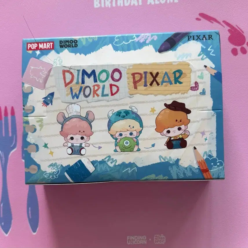 [BUNJANG] Pop Mart Dimoo World x Pixar Series Blind Box (12pc Set) / [팝마트] 팝빈 디무 월드 x 픽사 시리즈 (12pc)