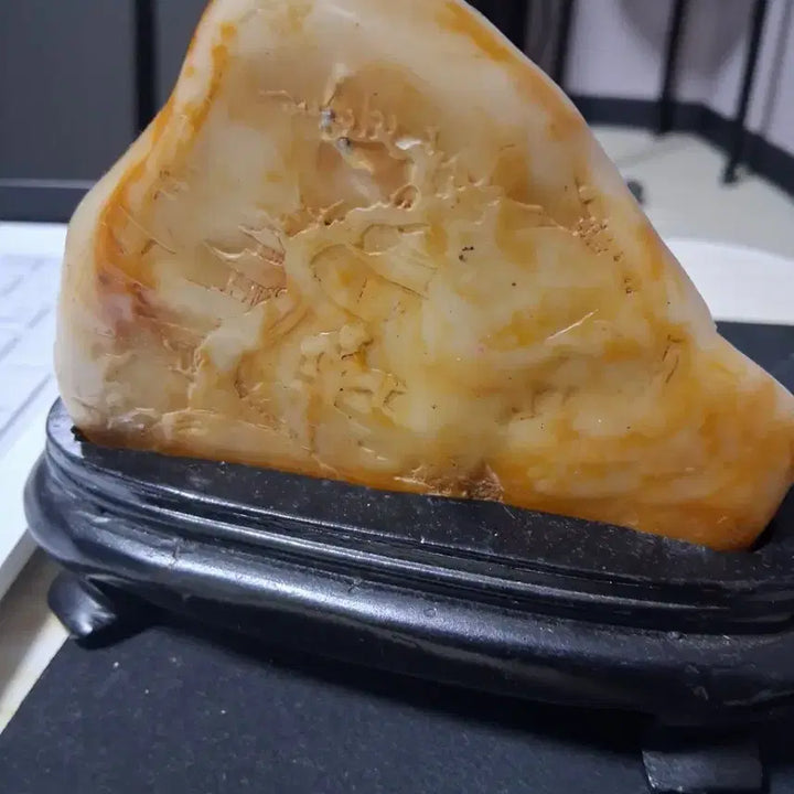 [BUNJANG] Yellow Amber Seal Stone / 전황석 인장