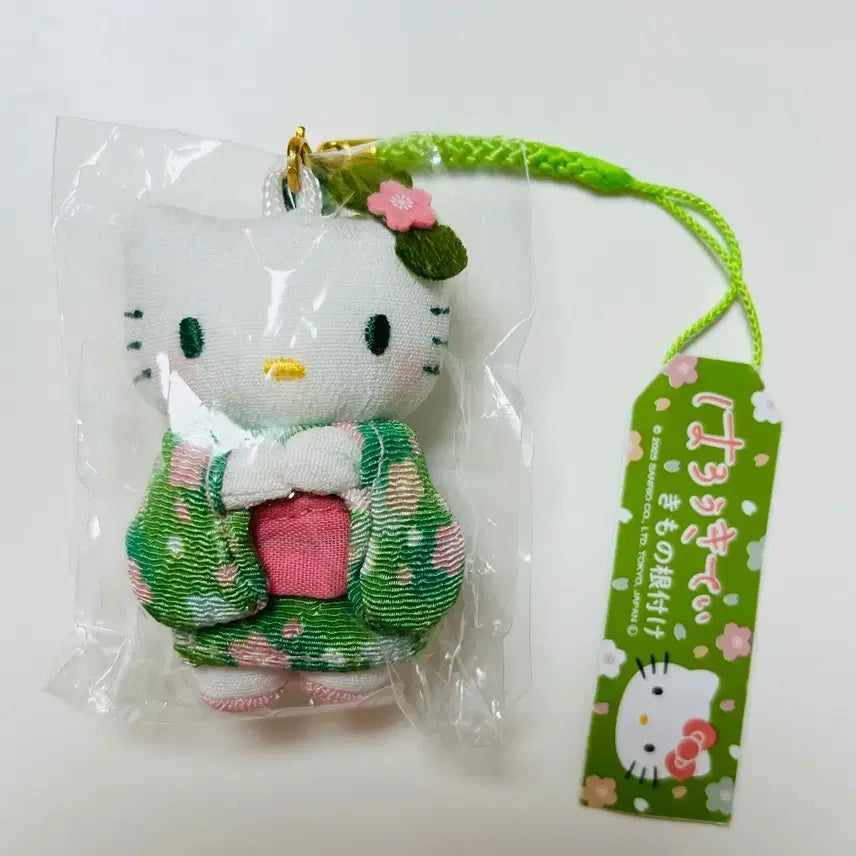 [BUNJANG] Hello Kitty Genuine Kimono Matcha Strap / 헬로키티 정품 키티 스트랩 기모노 녹차 말차 그린 초록
