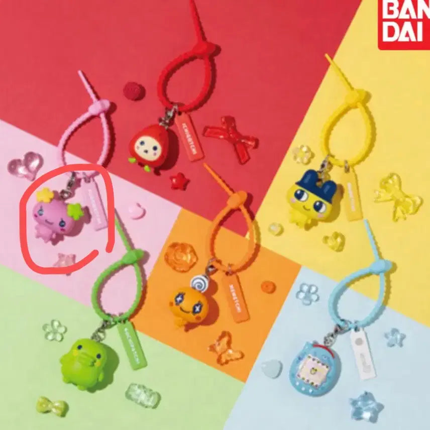 [BUNJANG] Tamagotchi Cable Tie Flowerchi / 다마고치 케이블타이 플라워치