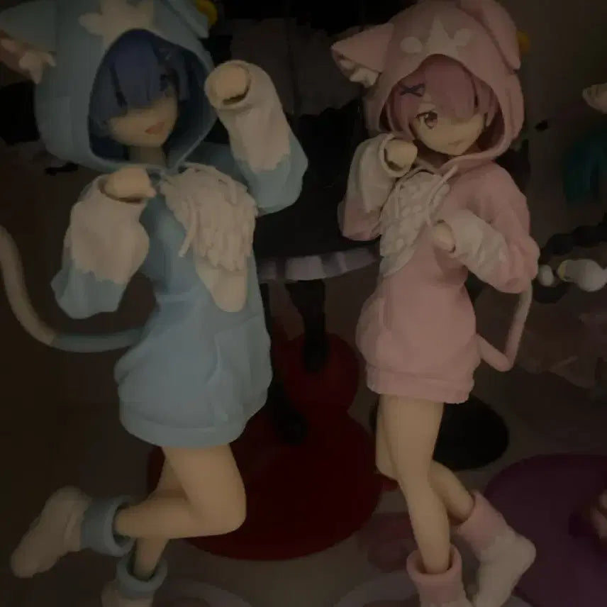 [BUNJANG] Sega Re:Zero Ram Rem Mofumofu Figure Set / 세가 리제로 렘람 모후모후 피규어