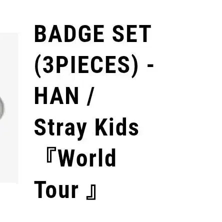 [BUNJANG] Stray Kids Japan MD Han Jisung Badge Set / 스트레이키즈 스키즈 재팬 엠디 뱃지 세트 한지성 원가양도