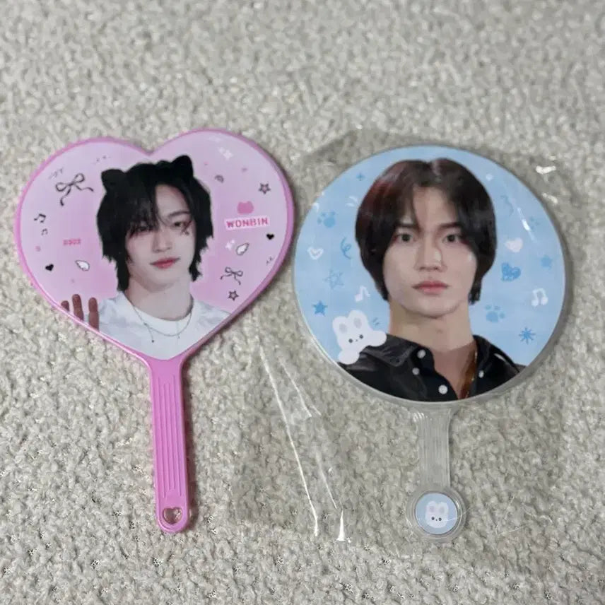 [BUNJANG] RIIZE Wonbin Mini Uchiwa 2 Types Bundle Set / 라이즈 원빈 미니 우치와 2종 일괄 양도