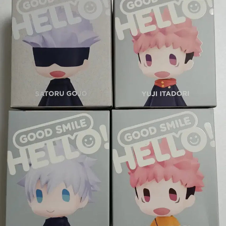 [BUNJANG] Hello Goodsmile Jujutsu Kaisen Satoru Gojo Yuji Itadori Figure Set (4 figures, displayed, unsealed) / (급처) 주술회전 헬로 굿스마일 고죠사토루 이타도리유지 피규어 4종 개봉전시품 일괄 양도