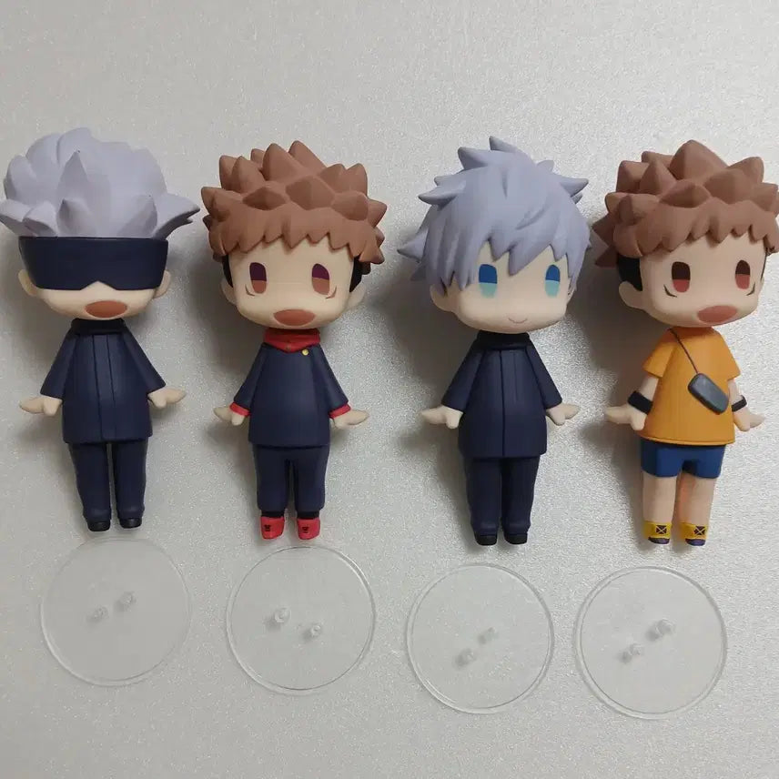 [BUNJANG] Hello Goodsmile Jujutsu Kaisen Satoru Gojo Yuji Itadori Figure Set (4 figures, displayed, unsealed) / (급처) 주술회전 헬로 굿스마일 고죠사토루 이타도리유지 피규어 4종 개봉전시품 일괄 양도