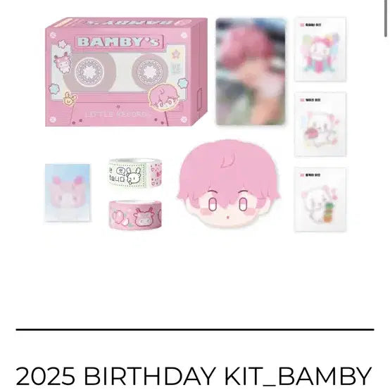 [BUNJANG] Bambi 2024 2025 Birthday Kit + 10Cafe Cake Box, Pop-up Card / 밤비 2024 2025 생일키트 + 10카페 케잌상자, 팝업 카드