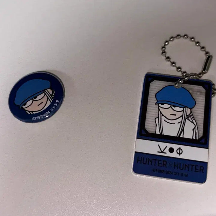 [BUNJANG] Hunter x Hunter Kaito Jirory Acrylic Keychain &amp; Mini Can Badge Set / 헌터x헌터 카이토 지로리 아크릴 키링 &amp; 미니 캔뱃지 set