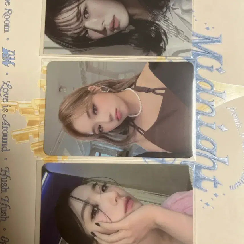 [BUNJANG] fromis_9 Dm Midnight Guest Lee Saerom, Roh Jisun, Lee Chaeyoung Photocard / 프로미스나인 프나 디엠 Dm Midnight Guest 이새롬 노지선 이채영(급처)