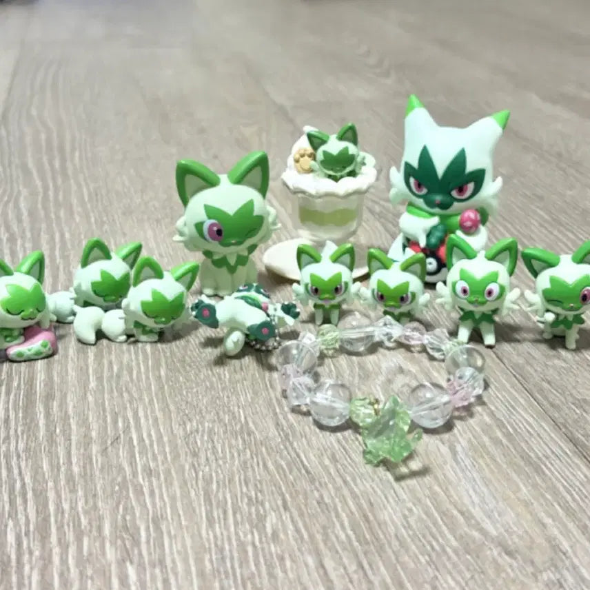 [BUNJANG] Pokemon Sprigatito Meowscarada Gachapon Figure Bundle / 포켓몬스터 냐오하 냐로테 가챠 피규어 일괄 판매