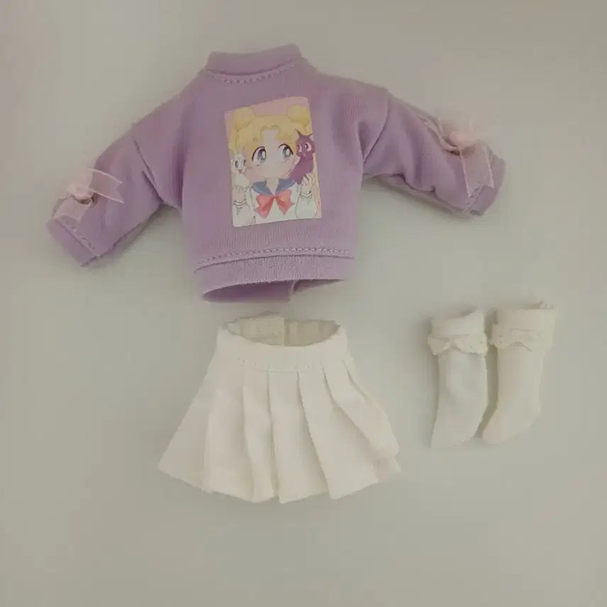 [BUNJANG] Sailor Moon Print 6-inch Doll Outfit / 세일러문 프린팅 육일돌 의상 판매