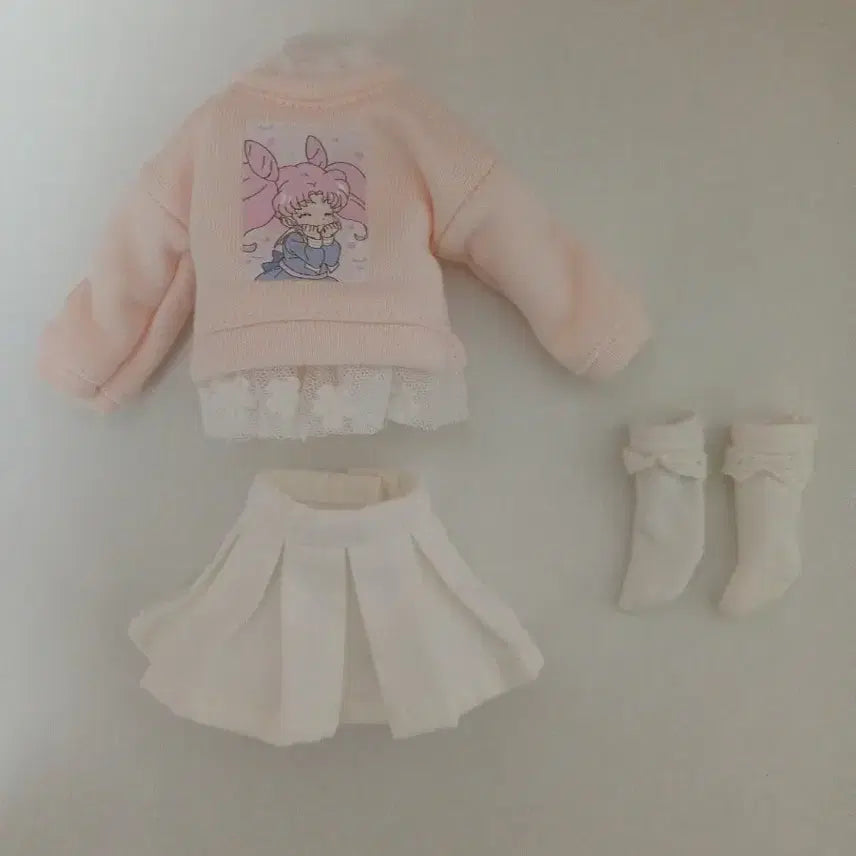 [BUNJANG] Sailor Moon Print 1/6 Scale Doll Clothing Set / 세일러문 프린팅 육일돌 의상 판매