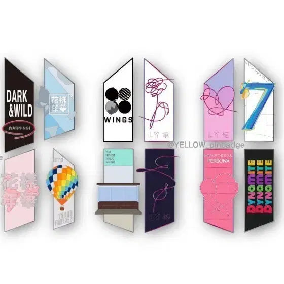 [BUNJANG] BTS Album Badge Set (Sealed) / 방탄 앨범뱃지 세트 미개봉 원가이하 판매