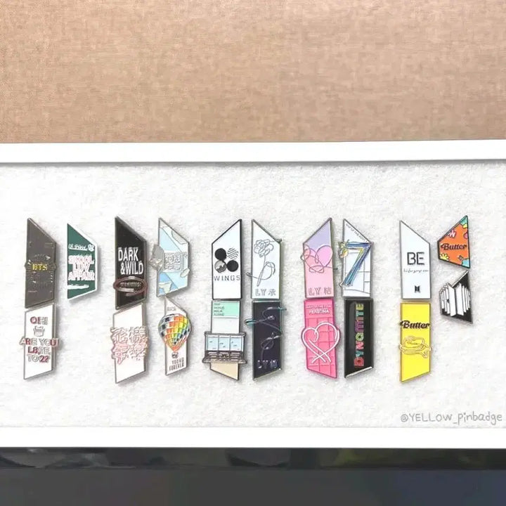 [BUNJANG] BTS Album Badge Set (Sealed) / 미개봉) 방탄 앨범뱃지 세트 미개봉 원가이하 판매