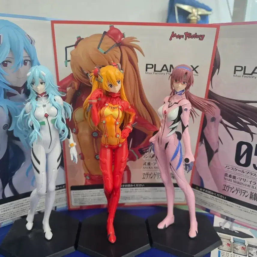 [BUNJANG] Plamax Evangelion 3-Type Plastic Model Kit (Assembled) / 플라맥스 에반게리온 3종 프라 가조립
