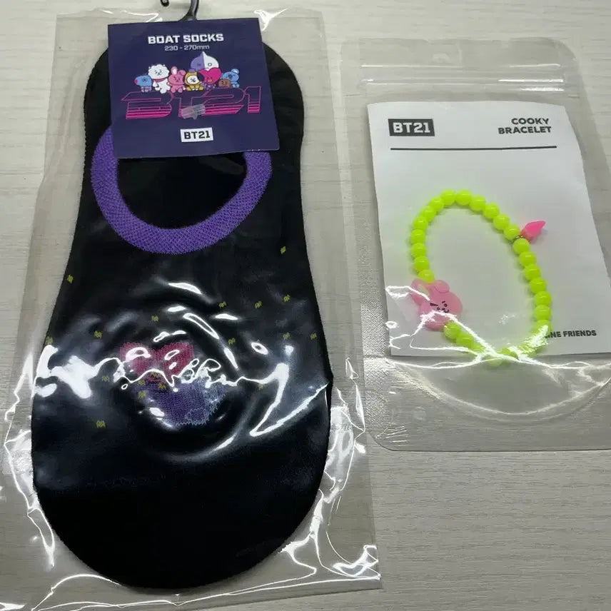 [BUNJANG] BTS Jungkook Bracelet Socks / BTS양말&amp;정국 팔찌