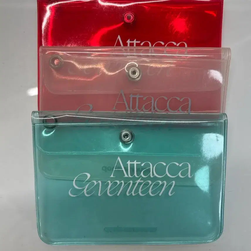 [BUNJANG] Seventeen Attacca Clear Photocard Holder 3-Set / 세븐틴 Attacca 클리어 포토 카드 홀더 3종 세트