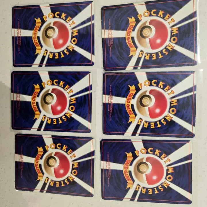 [BUNJANG] Pokemon Cards Vintage Japanese Old Back 7 Card Bundle Set 1996 / 포켓몬카드 빈티지 일판 1996 올드백 7종류 일괄판매합니다
