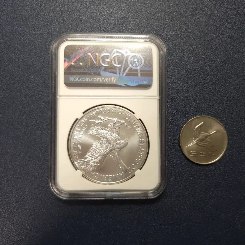[BUNJANG] USA 2021 First Edition Eagle 1 oz Silver Coin Graded 69 / 미국 2021년 초판 이글1온스은화 69등급 희귀은화수집용