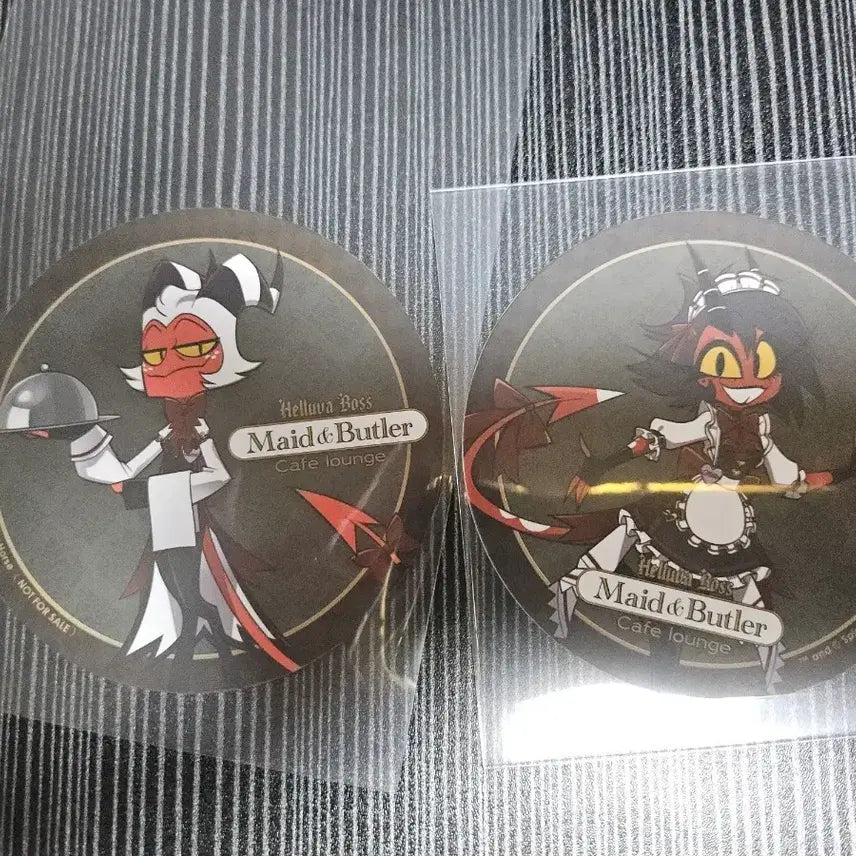 [BUNJANG] Heluva Boss Animate Collaboration Cafe Moxy &amp; Millie Coaster Set / 헬루바보스 애니메이트 콜라보 카페 목시 밀리 코스터 판매