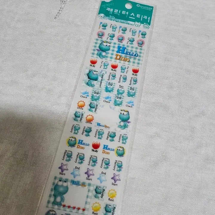 [BUNJANG] Barunson Character Glitter Square Stickers Retro Stationery / 바른손 캐릭터 반짝이 사각 스티커 고전문구 다꾸 개골구리 미스터쿨 디노 레트로