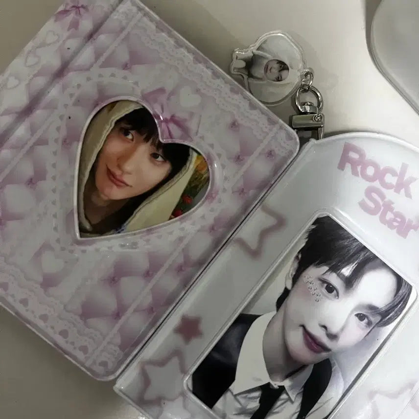 [BUNJANG] Photocard Collect Book Binder Keychain Set / 아이돌 포카 콜북 바인더 키링