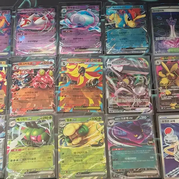 [BUNJANG] Pokemon Card Bundle Set - SR, CSR, AR, RR / 포켓몬카드 일괄21장 vmax sr rr 골고로 있어요