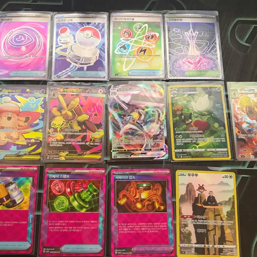 [BUNJANG] Pokemon Card Bundle Set - SR, CSR, AR, RR / 포켓몬카드 일괄28장 sr csr ar rr 골고로 있어요