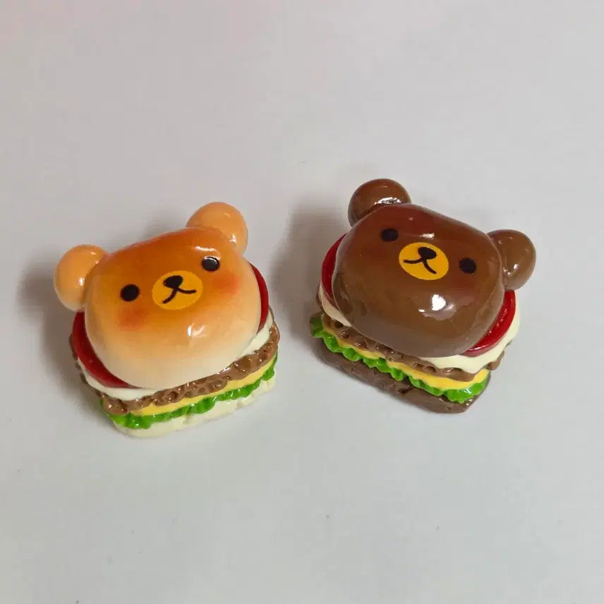 [BUNJANG] Rilakkuma Hamburger Set Charm / 리락쿠마 리락 햄버거 세트