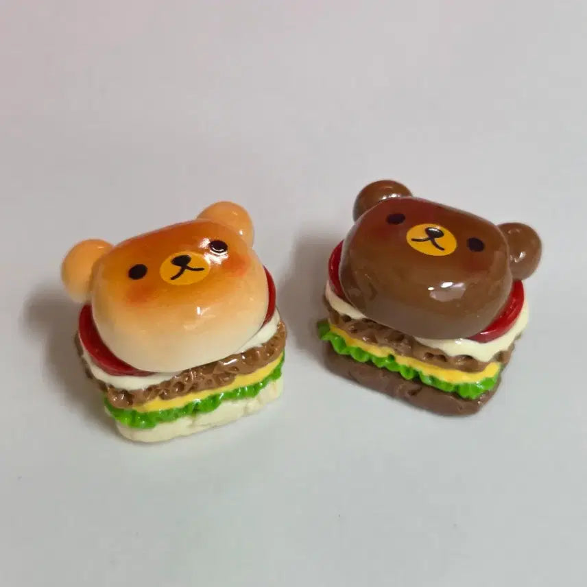 [BUNJANG] Rilakkuma Hamburger Set Charm / 리락쿠마 리락 햄버거 세트