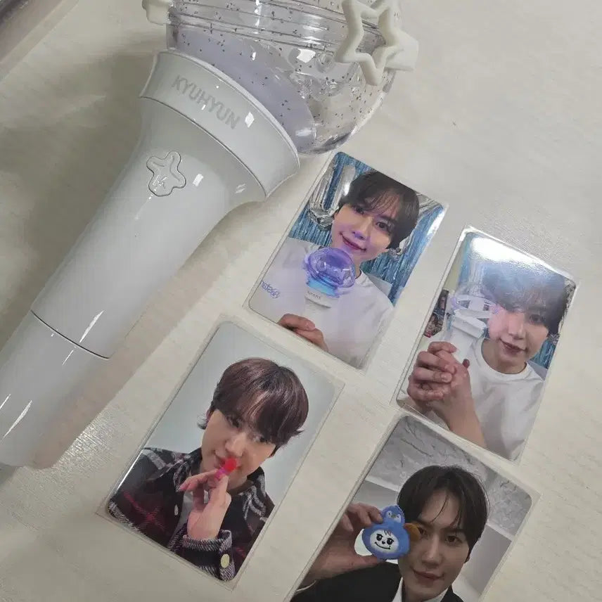 [BUNJANG] Super Junior Kyuhyun Official Lightstick Gyu-Pointer Bong Photocard Set / 슈퍼주니어 슈주 규현 공식 응원봉 규피터봉 포카