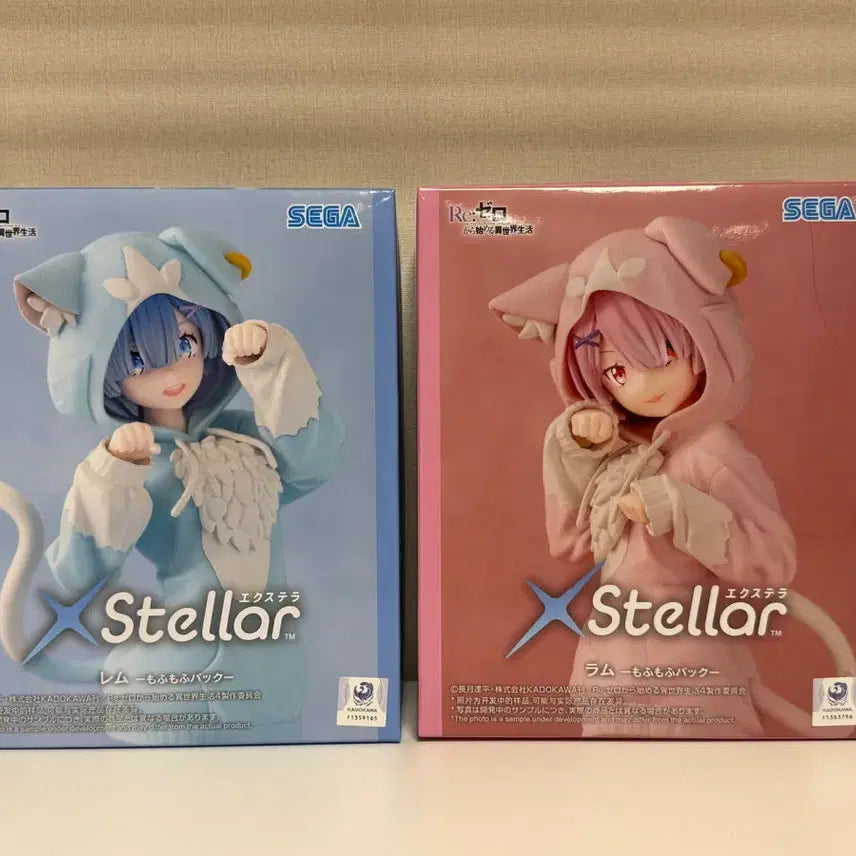 [BUNJANG] Sega Re:Zero Rem &amp; Ram Mofumofu Figure / 세가 리제로 엑스텔라 렘&amp;람 모후모후 피규어
