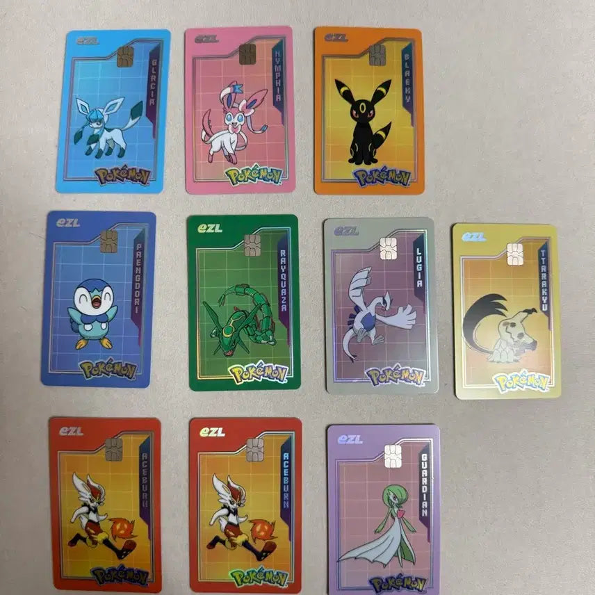 [BUNJANG] Pokemon Eisle Trading Cards - Lugia, Nymphia, Umbreon, Rayquaza, Eiscue, Mimikyu / 포켓몬 이즐 교통카드 포켓몬 교통카드 루기아 님피아 블래키 레쿠쟈 펭도리 따라큐