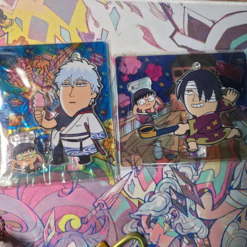 [BUNJANG] Gintama Okawa Book Club Acrylic Stand Set Gintoki Shinsuke / 은혼 오카와 부쿠부 아크릴 긴토키 신스케 세트