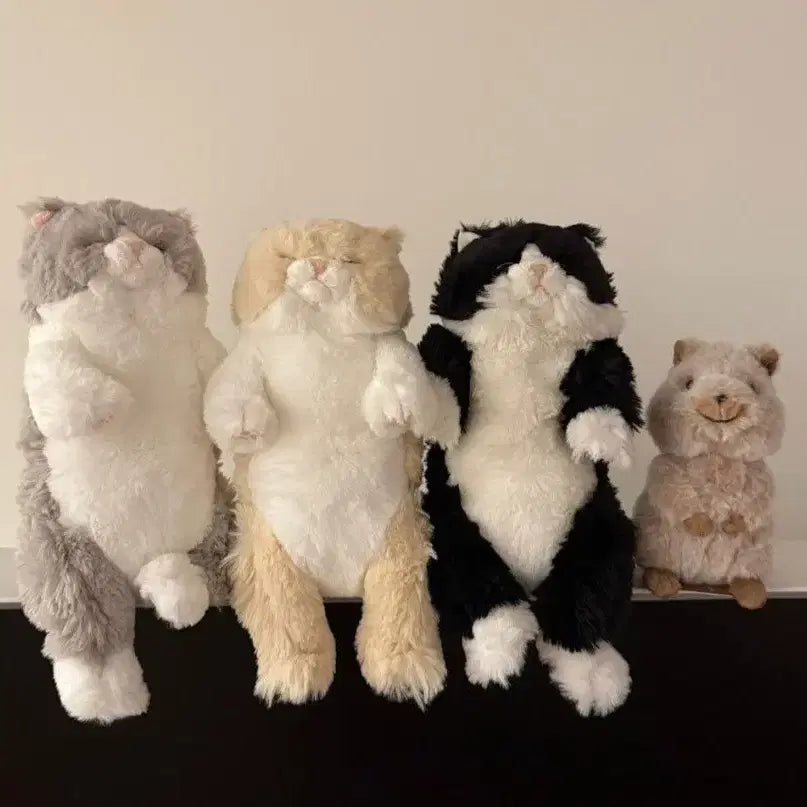 [BUNJANG] Sunlemon Tteuya Tteuya Gray Cat Plush Doll (Mini) / [선레몬 공식] 쓰야쓰야 그레이 고양이 애착 인형