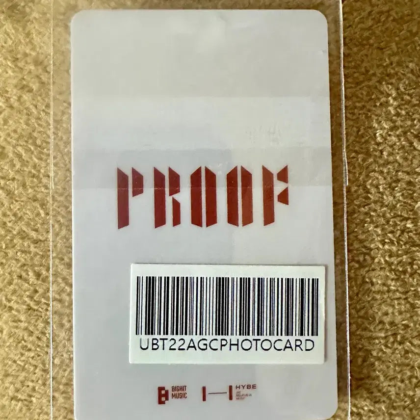 [BUNJANG] BTS Proof Collector Edition Weverse Lucky Draw Photocard V (Sealed) / BTS 방탄 프루프 콜렉터 특전 랜덤포카 태형(미개봉)