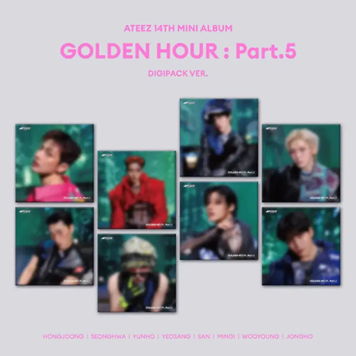 [BUNJANG] ATEEZ GOLDEN HOUR : Part.5 Bad Version Sealed Digipack Album Bundle Set / [현물]에이티즈 ATEEZ 골든아워 파트 5 bad 배드 미개봉 앨범 디지팩 set 대량 bulk