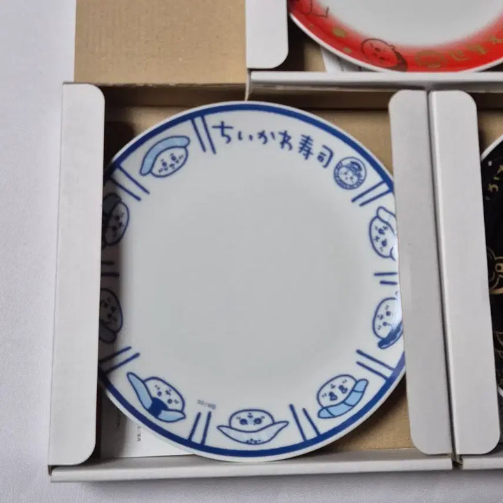 [BUNJANG] Cute Characters Sushi Plate 3-Piece Set / 먼작귀 스시 접시 3종 세트