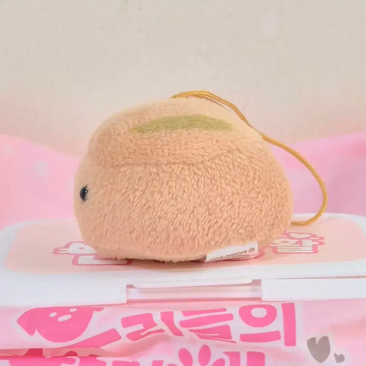 [BUNJANG] Miniature Flat Squirrel Plush Keychain / 고전 빈티지 납작 동물 다람쥐 액정 클리너 미니 마스코트 똥인형 키링