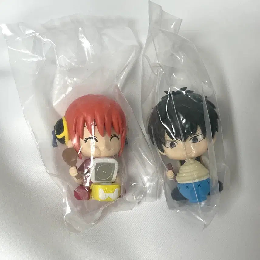 [BUNJANG] Gintama Mogumogu Gacha Figure Bundle Set - Hijikata Toshiro &amp; Kagura / 일괄 / 은혼 히지카타 토시로 카구라 모구모구 가챠 피규어