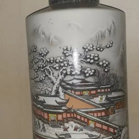 [BUNJANG] Oriental Painting Ceramic Vase / 동양화도자기